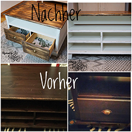 Couchtisch Landhaus / Shabby Chic Stil